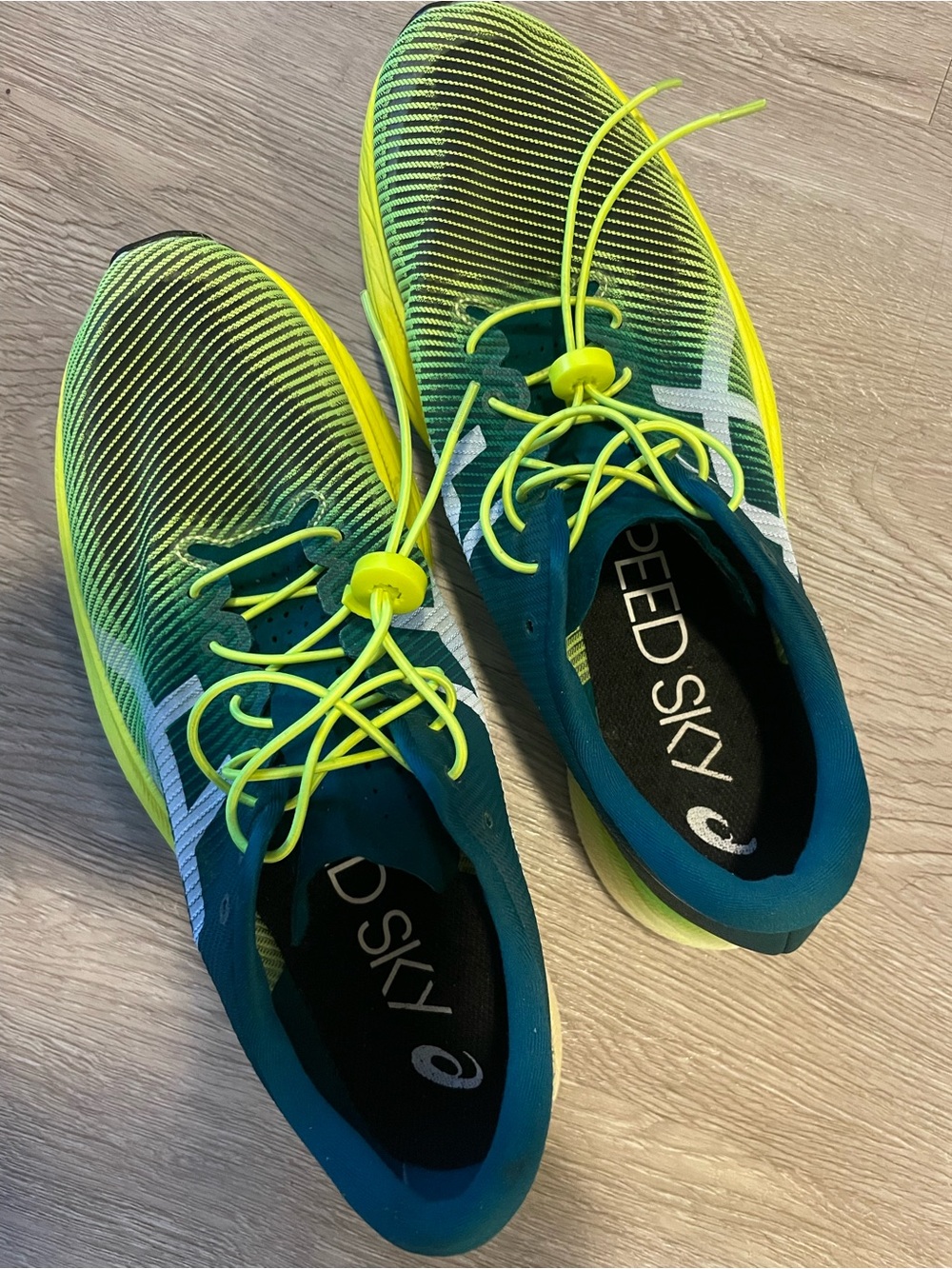 Asics Metaspeed Sky Neon Yellow & Green Running Shoes